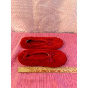 Red soft bootie slipper ballet large size 9